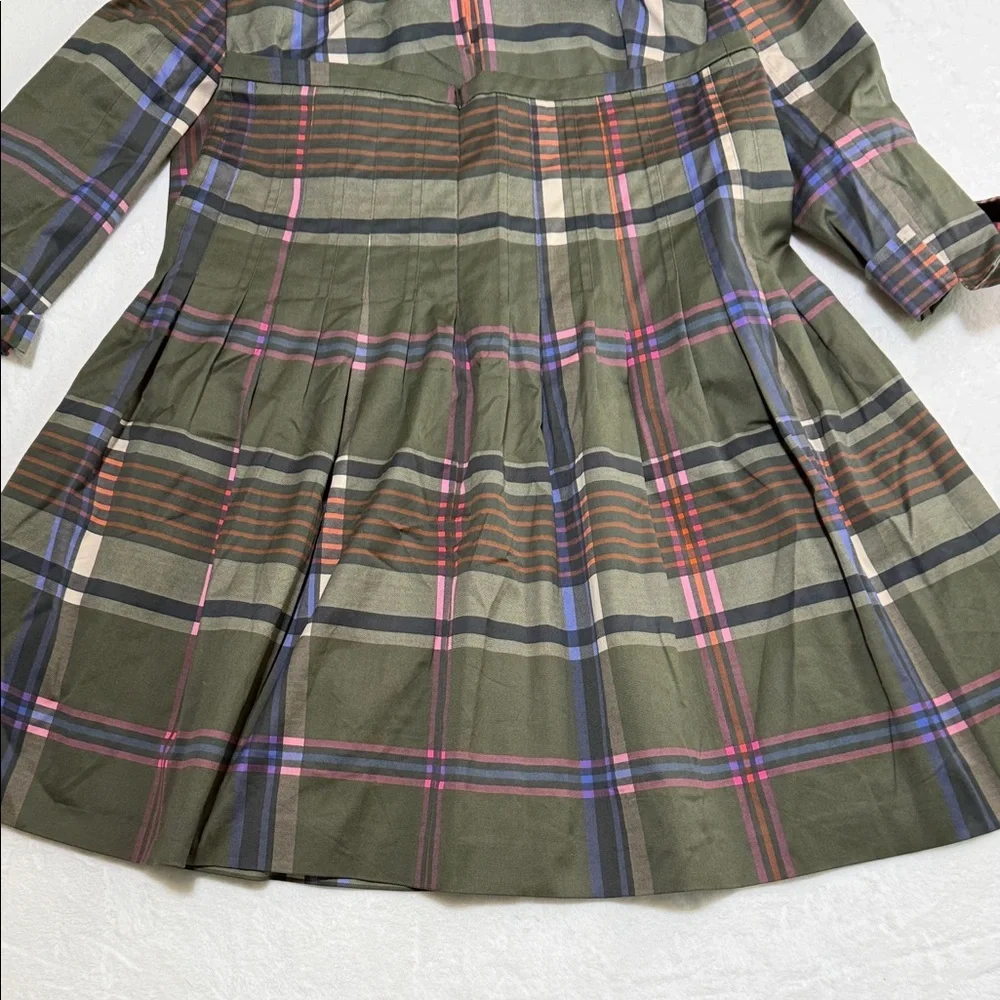 Akris Punto Green Plaid Skirt Set with Matching Blazer